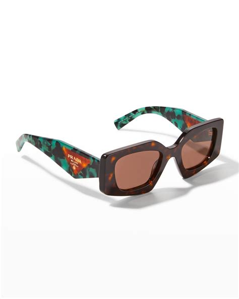 prada 50mm rectangular sunglasses|prada rectangle acetate sunglasses.